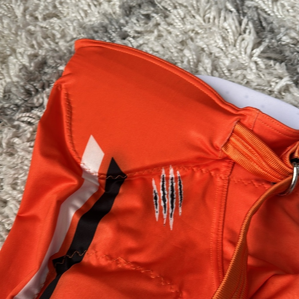 Football Padded Pants Orange Youth Medium - Picture 2 of 6